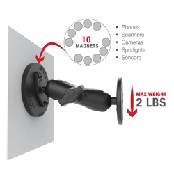 RAM® Tough-Mag™ 88MM Diameter Diamond Ball Base - B Size