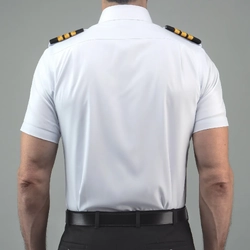 LIFT Aviation FLEXTECH Pilot Shirt Short Sleeve - White (Large)