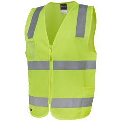 JB's High Vis Zip Safety Vest (D+N) - Orange - Size 6/7XL