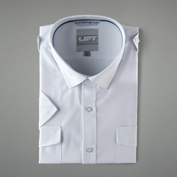 LIFT Aviation FLEXTECH Pilot Shirt Long Sleeve - White (Small)