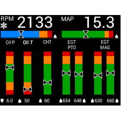 Avmap EngiBox for Rotax + 4 EGT Probe Kit