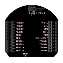 Avmap EngiBox for Rotax + 4 EGT Probe Kit