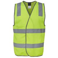 JB's High Vis Safety Vest (D+N) - LIME - Size XS