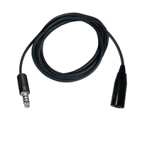 Pilot Communications U-174 Helicopter Extension Cable - 1.5M Straight Cord