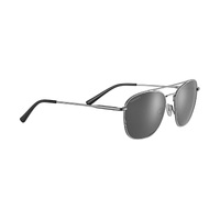 Serengeti Carroll Large Matte Silver - Mineral Polarized Smoke - SS598001