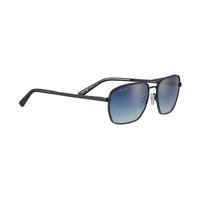 Serengeti Ansel Matte Black - Mineral Polarized Blue Gradient - SS600003