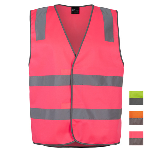 JB's High Vis Safety Vest (D+N) - Lime / Pink / Orange