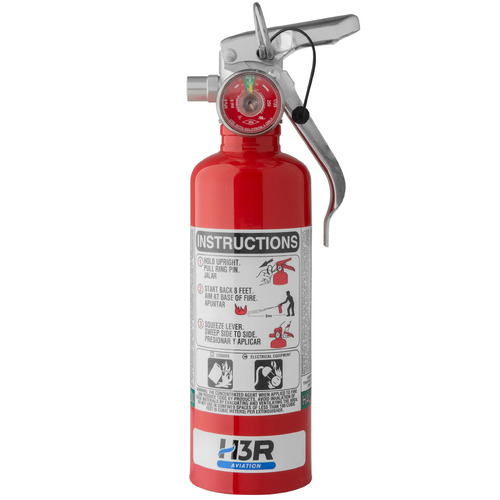 H3R Aviation 1.4 lb. Halotron 1 Fire Extinguisher